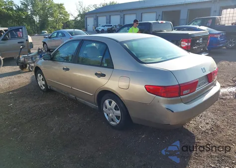 2005 Honda Accord 2.4 Dx from USA, damaged, VIN 1HGCM561X5A137187